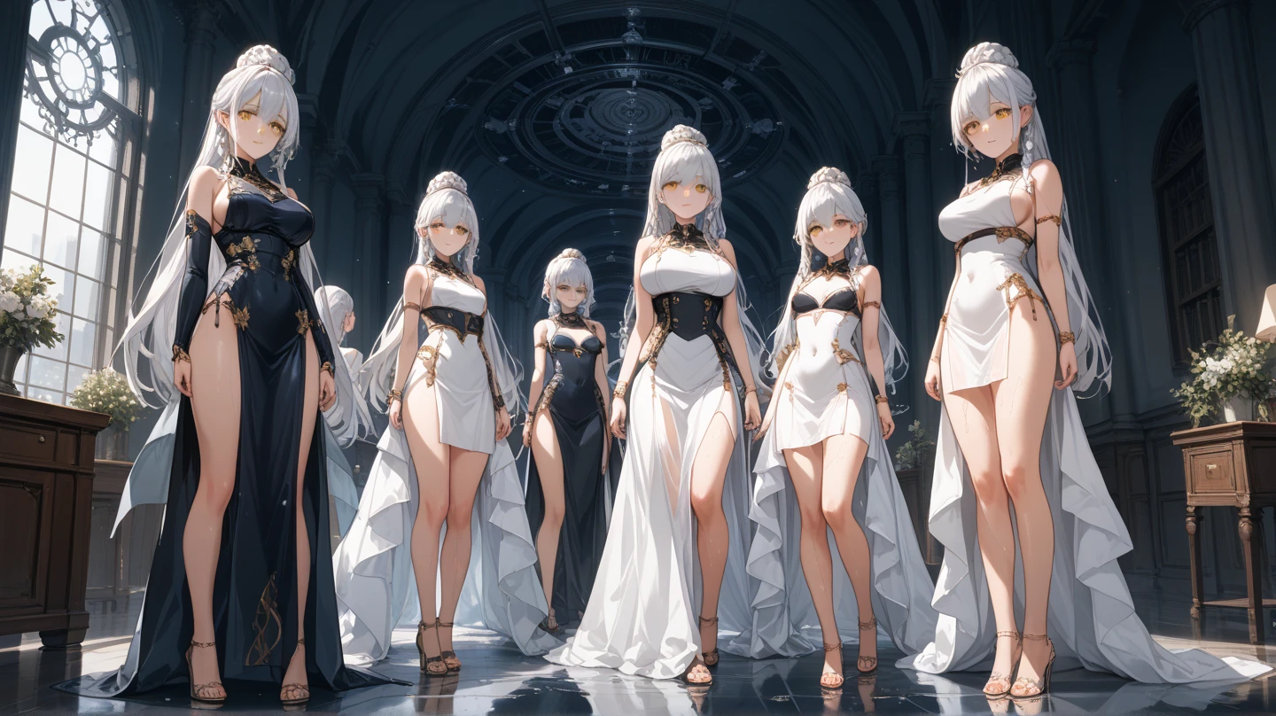 (tmasterpiece:1.3), top-quality, top-quality, Delicate and beautiful:1.2, ((4 girls)), pools of water, track suit，Yoga Wear，tightsuit，Off-the-shoulder attire，鎖骨，navel，Off-the-shoulder attire，cleavage
(The three girls have perfect figures(long slim figure)),(upper body shot:1.1), (seen from the front:1.3), (looking at viewert),