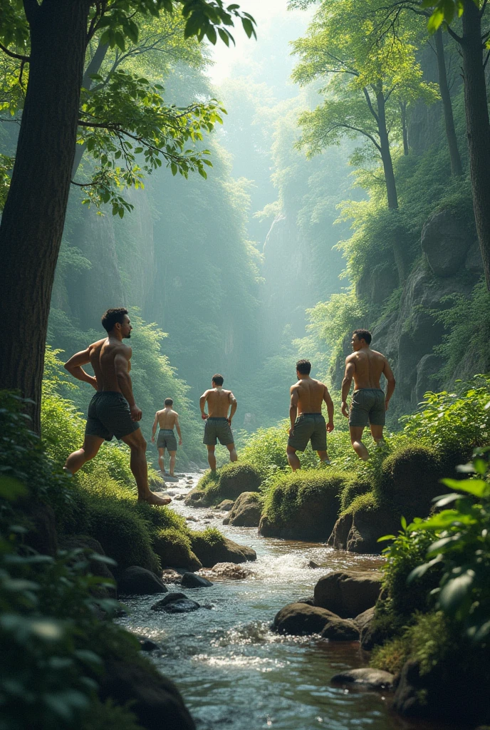 Men without clothes