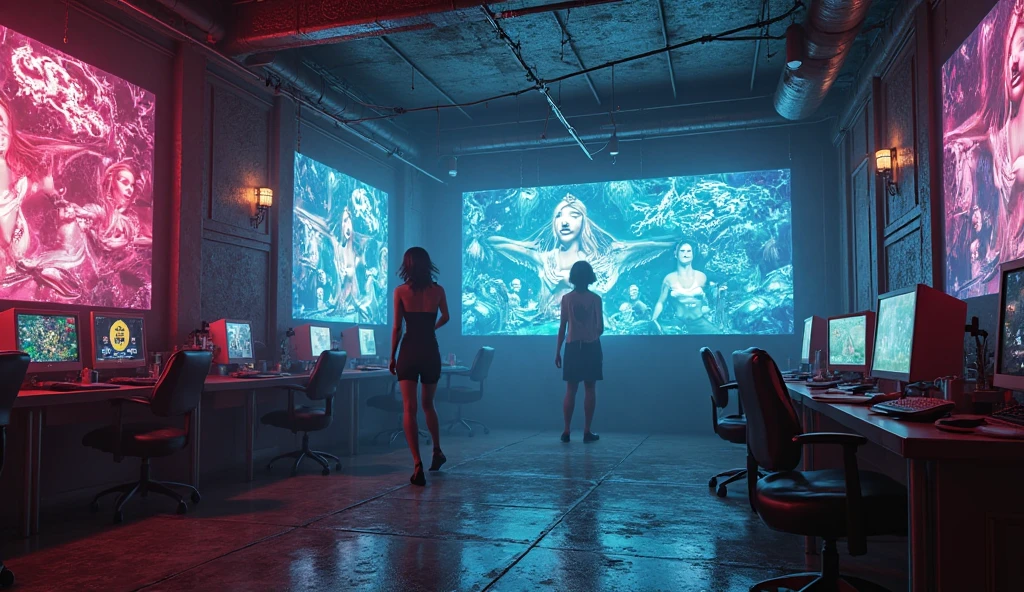 Futuristic image of what cinema could be like in the future
