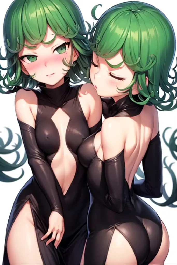 Tatsumaki from one punch Man discreetly putting a vibrator on for the first time, very sexy, lots of vargilal liquid