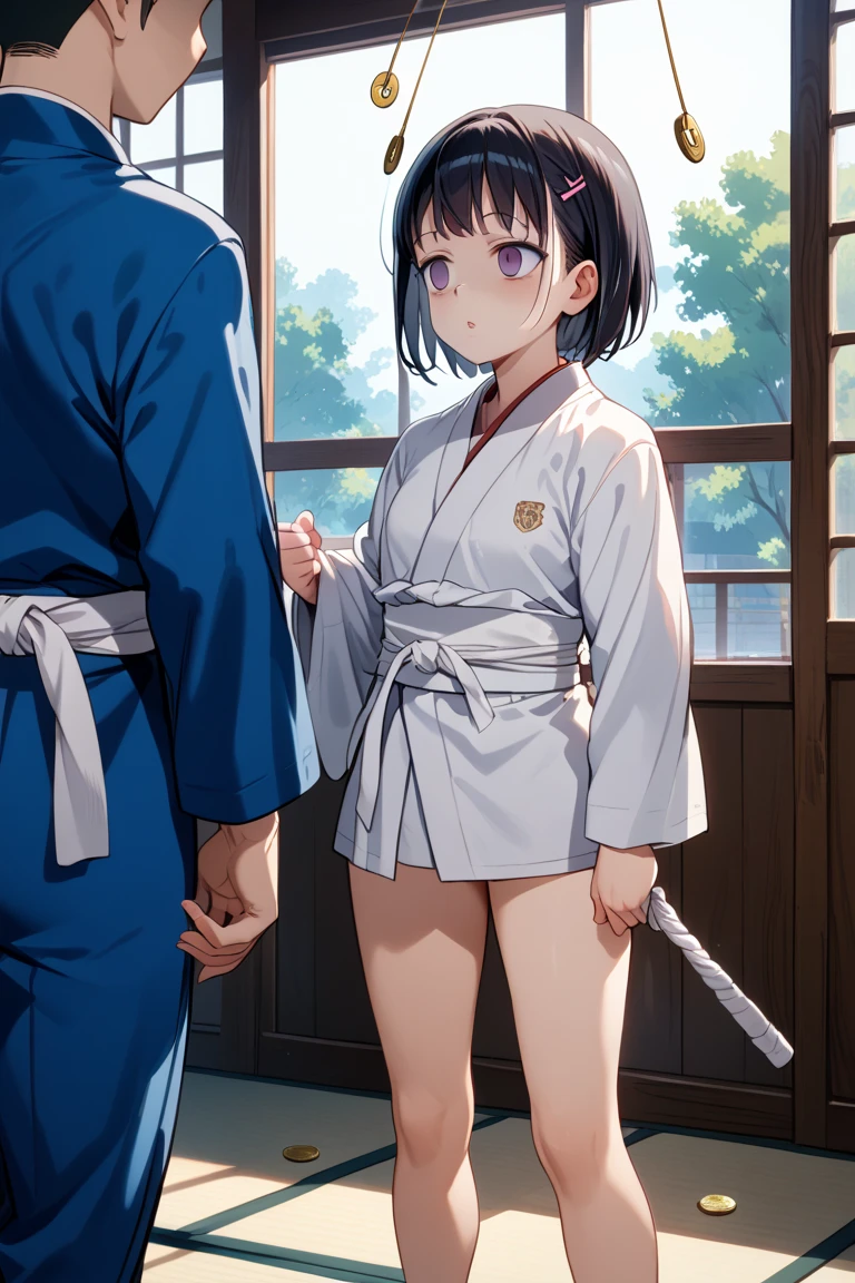 ,1 girl, 1 boy (yushiro, vertically shaded from a dull and light green to black hair, lavender purple eyes), professional photo , ,
Physics, Strong single leg, Tension, Tension for sports , Science, Tension for sports ,Wall Splits, Wall Stand, One leg up and down, from left to right, standing sex, vaginal, vagina HD, 8K, black hair, purple hair, flower kimono, anime style, demon slayer art style