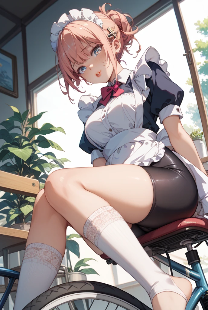 masterpiece, best quality, 1girl, solo, <lora:amb-000002:1>, (maid:1.3),