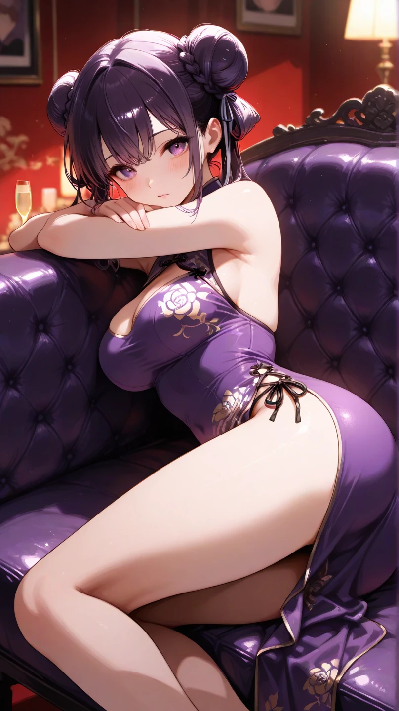 A female with small breasts, slim body, tempting body, nice bare leg, bare tights, bare arms, bare shoulders, nice cleavage, blunt bangs, black hair, short hair, silk bed, silk mattress, soft bed, flower pattern on silk, moonlight, night, flowers hair piece, feathers, oriental settings, oriental room, japanese wood wall, oriental window, particles, light rays, (1girl:1.3), extremely detailed, (fractal art:1.1), (colorful:1.1), (flowers:1.3), (masterpiece, top quality, best quality, official art, beautiful and aesthetic:1.2), highest detailed, (seiza), (hand on side), (curtain background:1.3), (shiny skin), (many colors:1.4), (earrings:1.4), (tight short kimono:1.2), sexy eyes, innocent, smile, sweet, beautiful, attractive body, gorgeous, pink blush, waiting, want something, secretly.