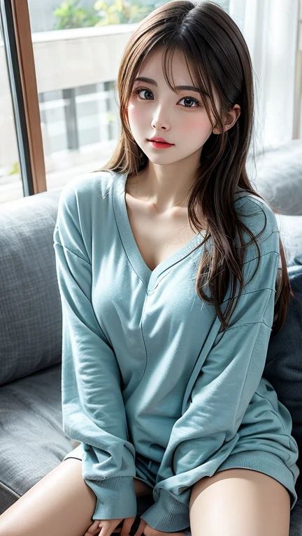 (8k、RAW Photography、top-quality、​masterpiece:1.2)、(realisitic、Photorealsitic:1.37、Photorealsitic:1.37)、beatiful detailed eyes、large forehead、blank stare、flower in hair、top-quality、blurry_background、photo_medium、motion_blur、1girl in、length hair、hair_ornament、hair clips、独奏、blue_eyes、tender、tiny chest、onepiece