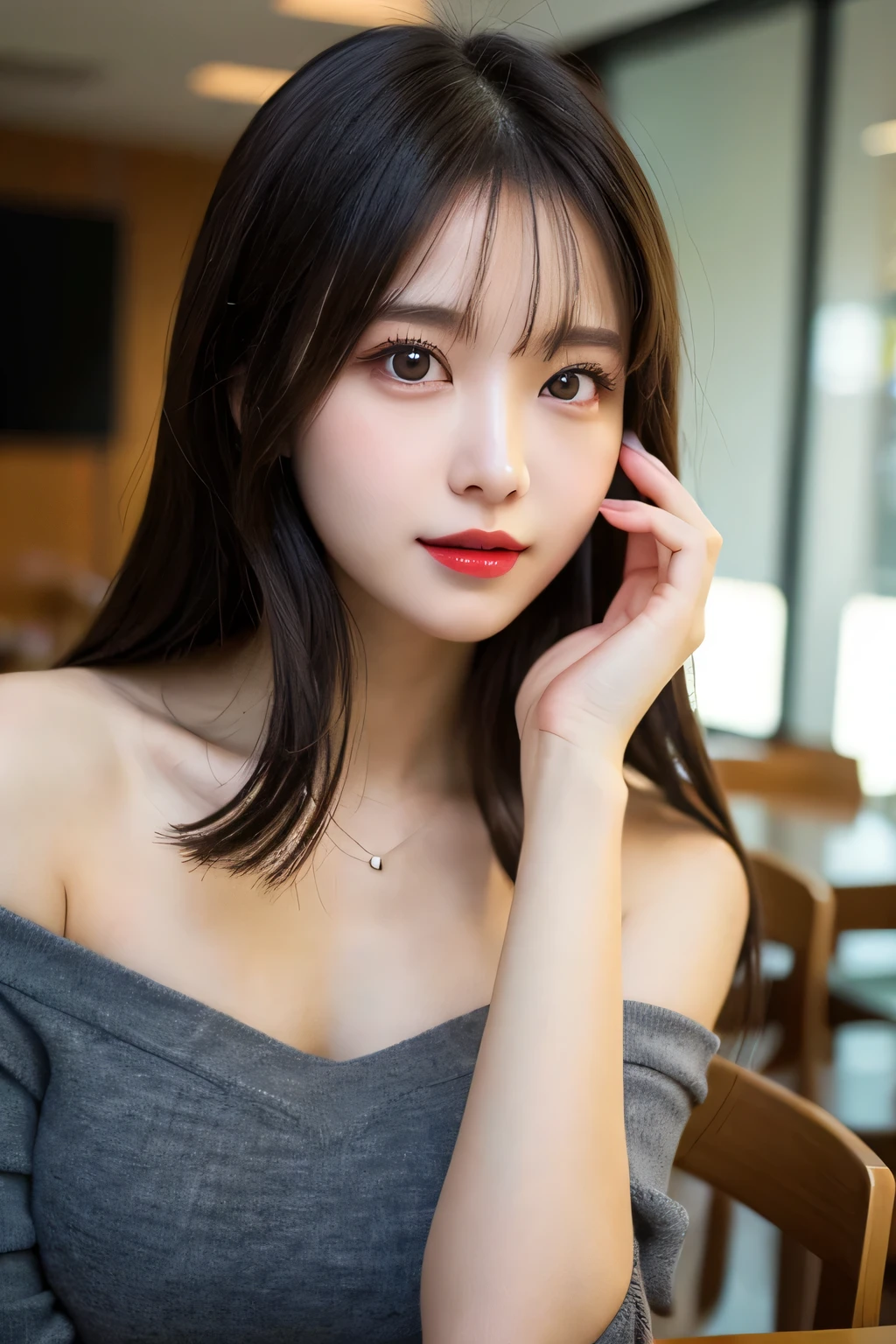 (Delicate lips), (Realistically:1.37), (Vibrant colors), (Studio Lighting), (concentrate), (High Dynamic Range), (Bokeh), (In contrast), (Kilogram:1.2), (grace的), (grace), (like々Shii), (Luxury accessories), (Shining eyes), (shine), (calm), (shine), (dream-like), (Dynamic), (素晴らShiiもの), (Sensitive), (dramatic), (complicated), (eternal), (Dress nicely), (mystery), (mystery), (mystery), (picture perfect), (interesting), (personality), (masterpiece), (high resolution), (Best quality, 4K, 8K), Solitary,Cute girl