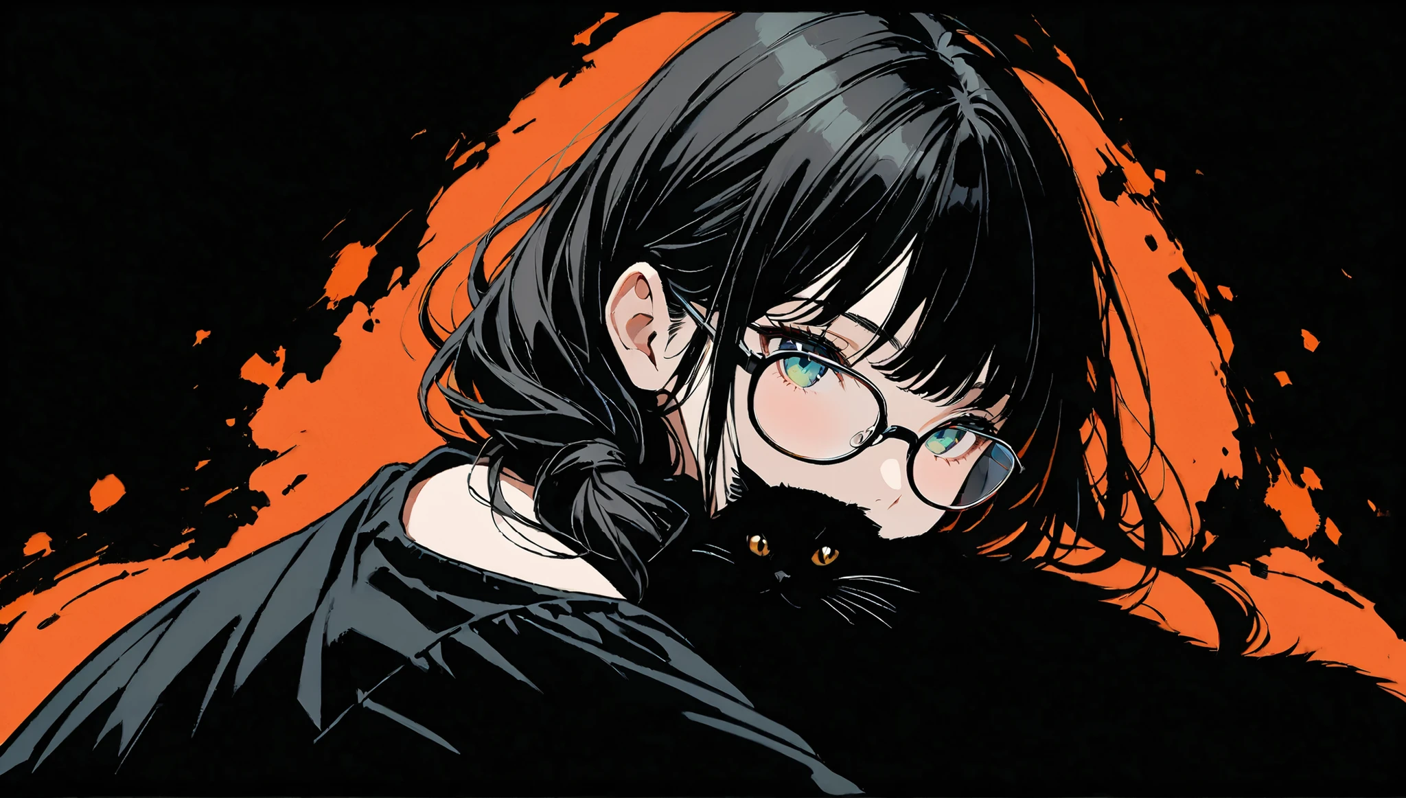 Black Dog, A werewolf with heterochromia,A repairman who looks like a catwoman with braces and glasses