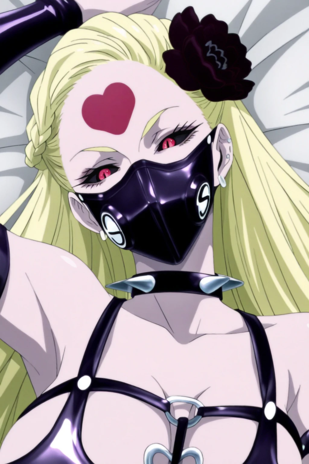 Blonde Japanese Mature、Gal、Female Combatant、Close-up of a girl in black bondage、Black Leather Shiny Bondage、Black fishnet stockings、Black shiny boots、black bondage mask、Saiyan Girl, wonderful, Nano Girl, Female body type, Inspired by Hiromu Arakawa, Anime Manga Robot!! Anime Girls, fubuki, Full Body Suit, by Hiromu Arakawa、wonderful, silk, Beautiful and attractive anime teen, Anime Girls of the future, tears,Drooling,Pee,incontinence,Peeing、Estrus、Eyes wide open,Estrus,Blushing,Nipples are erect,Face is hot、Lust、incontinence、Thick armpit hair、Thick pubic hair、Nipples are erect、Sweaty、wet、Pubic hair from panties！、Armpit to armpit hair！Doomsday Demon、Anguished expression、Boobs pop out、Overflowing with pubic hair、Tongue out！、Drooling、Red lips、Red tongue、Big dildo in crotch、incontinence、White Semen