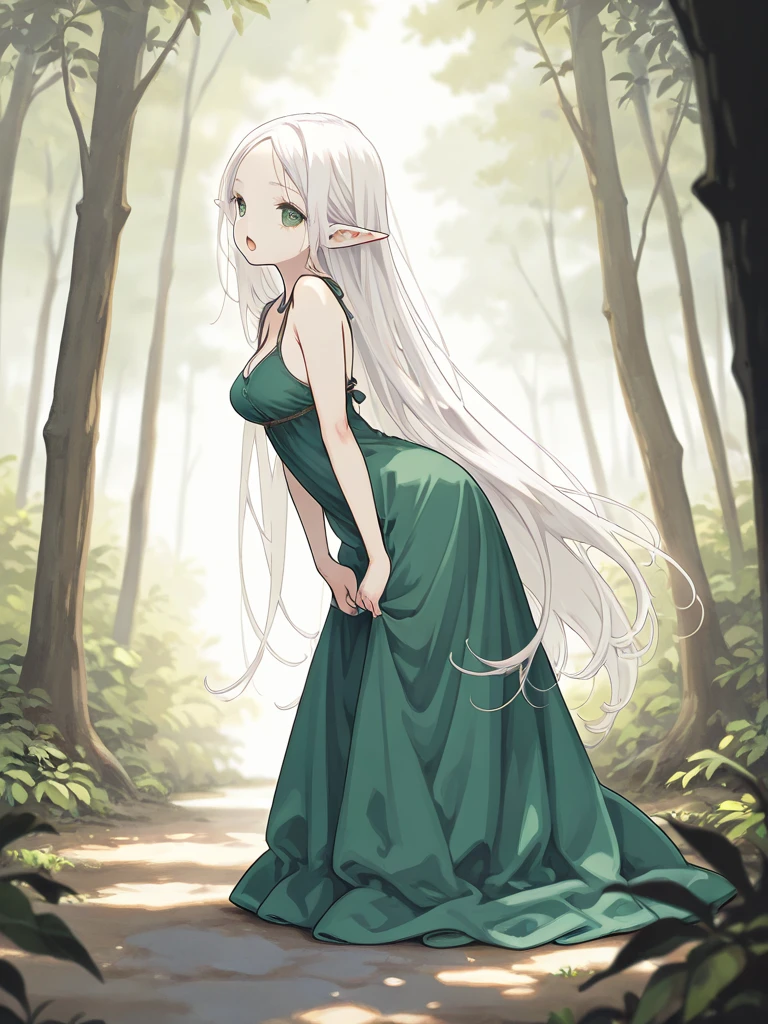 Make a picture where a fairy is getting tied up by a female thief in the woods, bound