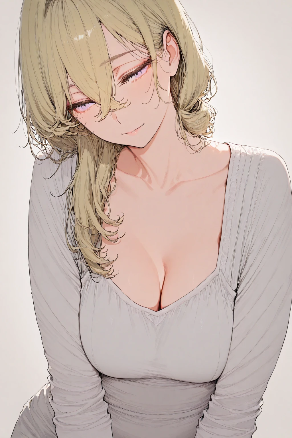 yellow hair , sexy body , beautiful girl , smilling