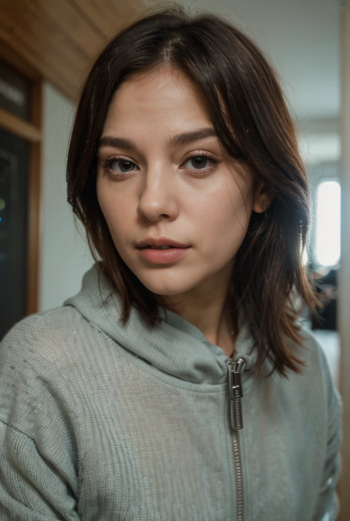 Instagram picture of a beautiful woman, nuder, in an unlit loft, shy, epic character composition,by ilya kuvshinov, alessio albi, nina masic,sharp focus, subsurface scattering, f2, 35mm, film grain <lora:npcgirl-000005:1>
