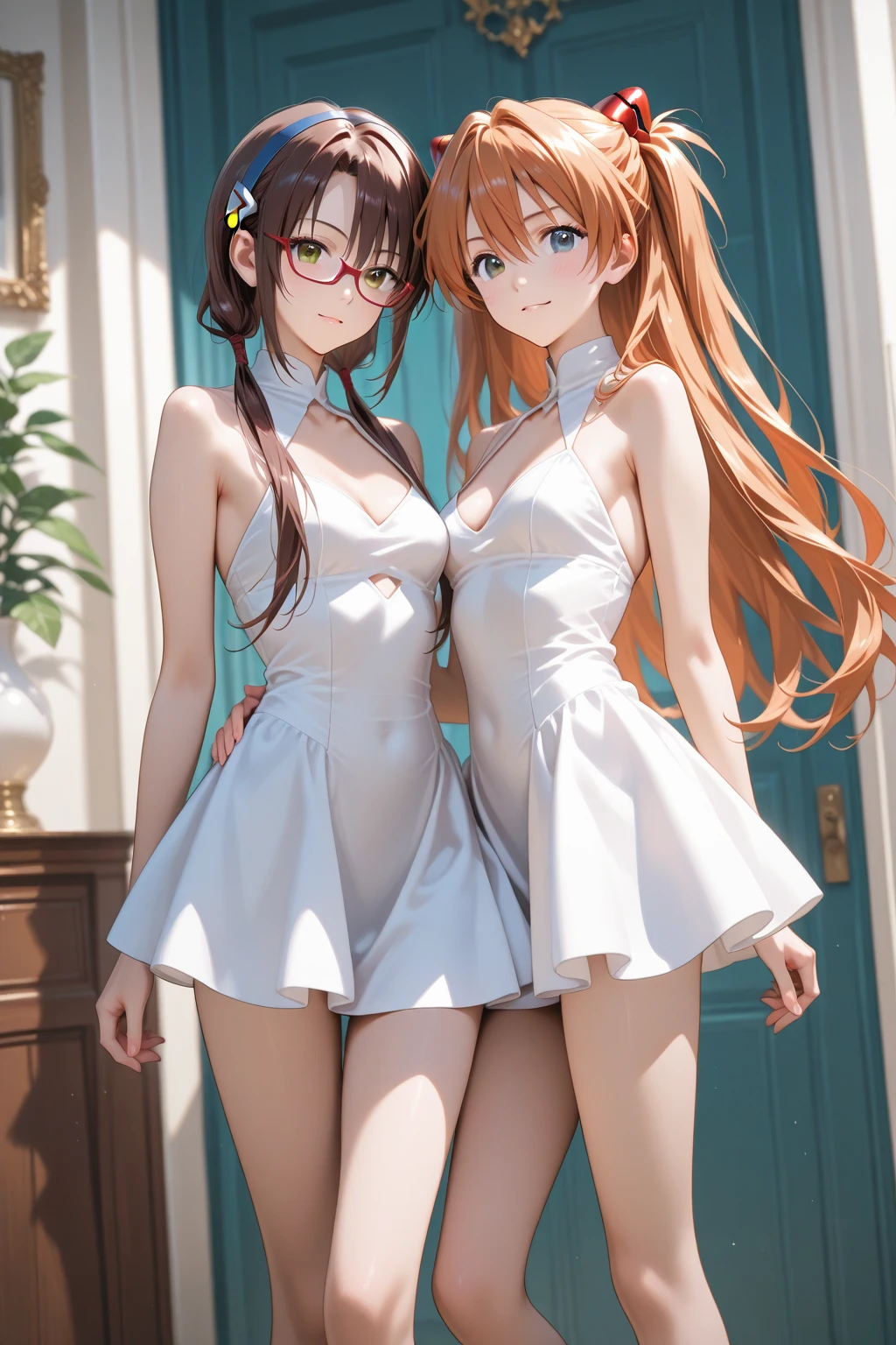(((realistic))) photo, masterpiece, highest quality, pale skin, (detailed face and eyes:1.1), smug, 1girl, blush, ((shy)), extremely delicate and beautiful girl, dynamic pose, strawberry blond hair,