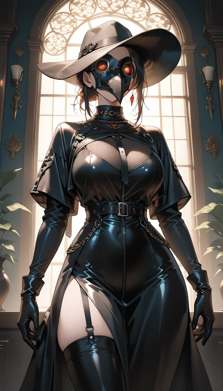 (((1girl:1.8))), ((tunic:1.5)) ((off the shoulder tunic)), style, ((brown color palette)), anime style, (((elf))) (((renaissance dress:1.4))) (((smoldering eyes))), ((bald:1.5)), ((no hair:1.5)), 8k, 4k, Unreal Engine 5, octane render, trending on pixiv, ((blouse:1.7)) ((intricate details on dress:1.4)), (((lace shoulders:1.5))), fanbox, skeb, (((long sleeves:1.5))), masterpiece, ((long dress:1.2)),(skindentation:1.4), ((decorated sleeve cuffs:1.3)), wide hips, (full lips:1.5), ((cleavage cutout:1.4)), (((underboobs))), smooth soft skin, big dreamy eyes, beautiful anime wide eyes, soft lighting, concept art, digital painting,