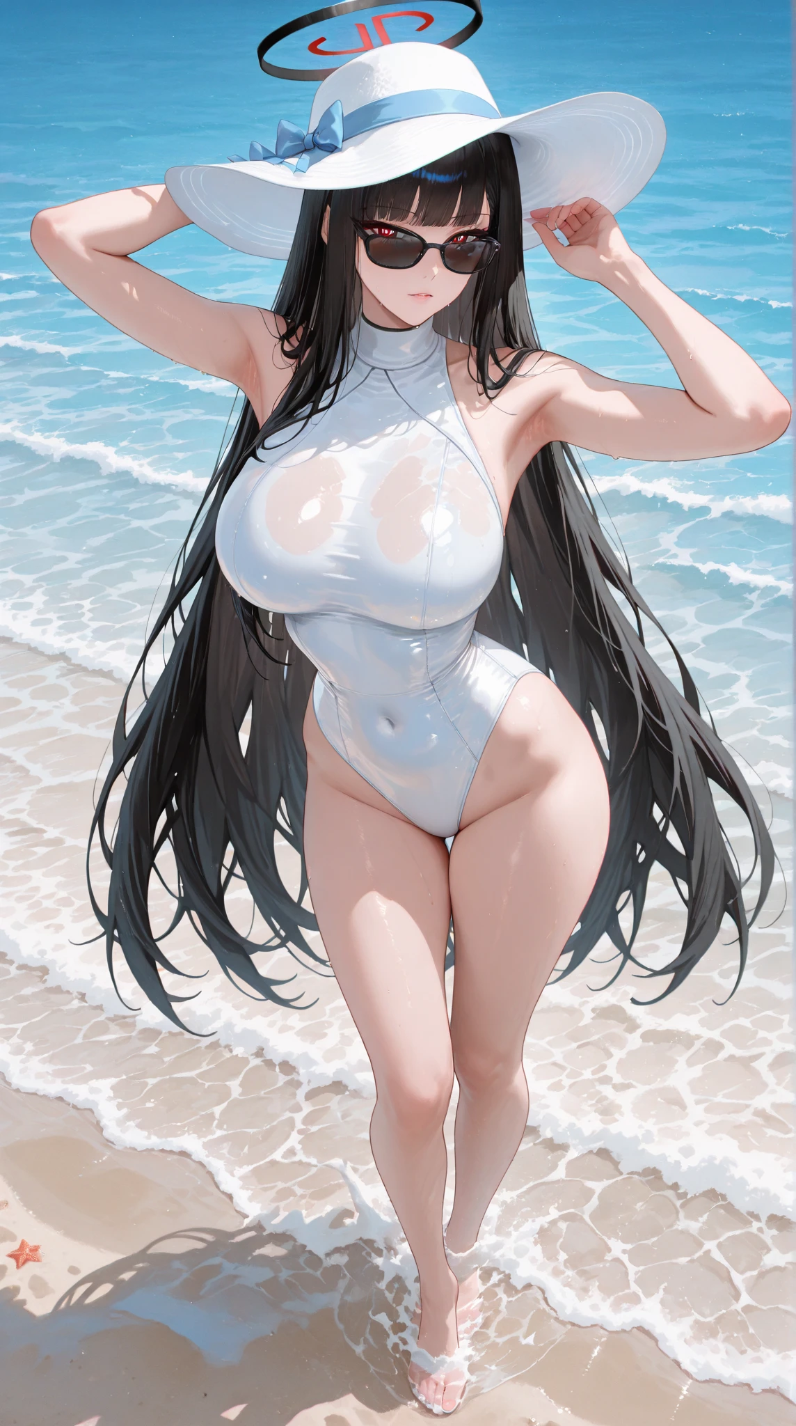 以下は2000文字of詳細なプロンプトです::
--- Very detailed, Realistic, high-resolution 4K image of a beautiful woman standing topless by the seaside. of woman is the main focus of the image, with every detail of her appearance meticulously depicted to emphasize her natural beauty and the artistic nature of the scene. She has been a long time, Flowing, Wavy hair cascading down the back, catching the sunlight and shimmering with natural highlights. 彼女of肌は日焼けしている, Give her health, Shining and contrasting beautifully with bright light, 彼女of後ろには澄み切った青空.
Her eyes are expressive and captivating, reflecting the joy and warmth of a perfect summer day. She's gentle, warm smile that exudes confidence and contentment, inviting viewers to share in the serene and blissful atmosphere of the seaside. Her facial features are soft and harmonious, 自然な優雅さが彼女of魅力をさらに引き立てる.
of woman is standing confidently topless, emphasizing her natural beauty and the freedom of the summer beach setting. 彼女of姿勢はリラックスしていながらも落ち着いています, embodying a sense of ease and grace. 彼女of肩は少し後ろに引かれている, and her arms hang naturally at her sides, 彼女of姿勢of自然な美しさをさらに引き立てている. of focus on her toplessness is tasteful and artistic, ensuring that the image remains elegant and sophisticated.
of background of the image features a stunning seaside landscape, With the clear blue sky stretching out endlessly, ふわふわof白い雲が点在. of gentle waves of the ocean lap at the shore, creating a soothing and rhythmic backdrop that complements the tranquility of the scene. of sandy beach extends into the distance, with the golden grains of sand sparkling in the sunlight.
In the distance, a few beachgoers can be seen enjoying the sun and sea, Energize a tranquil atmosphere. of overall atmosphere of the image is bright, warm, and summery, 喜びof気持ちを呼び起こす, relaxation, and . of