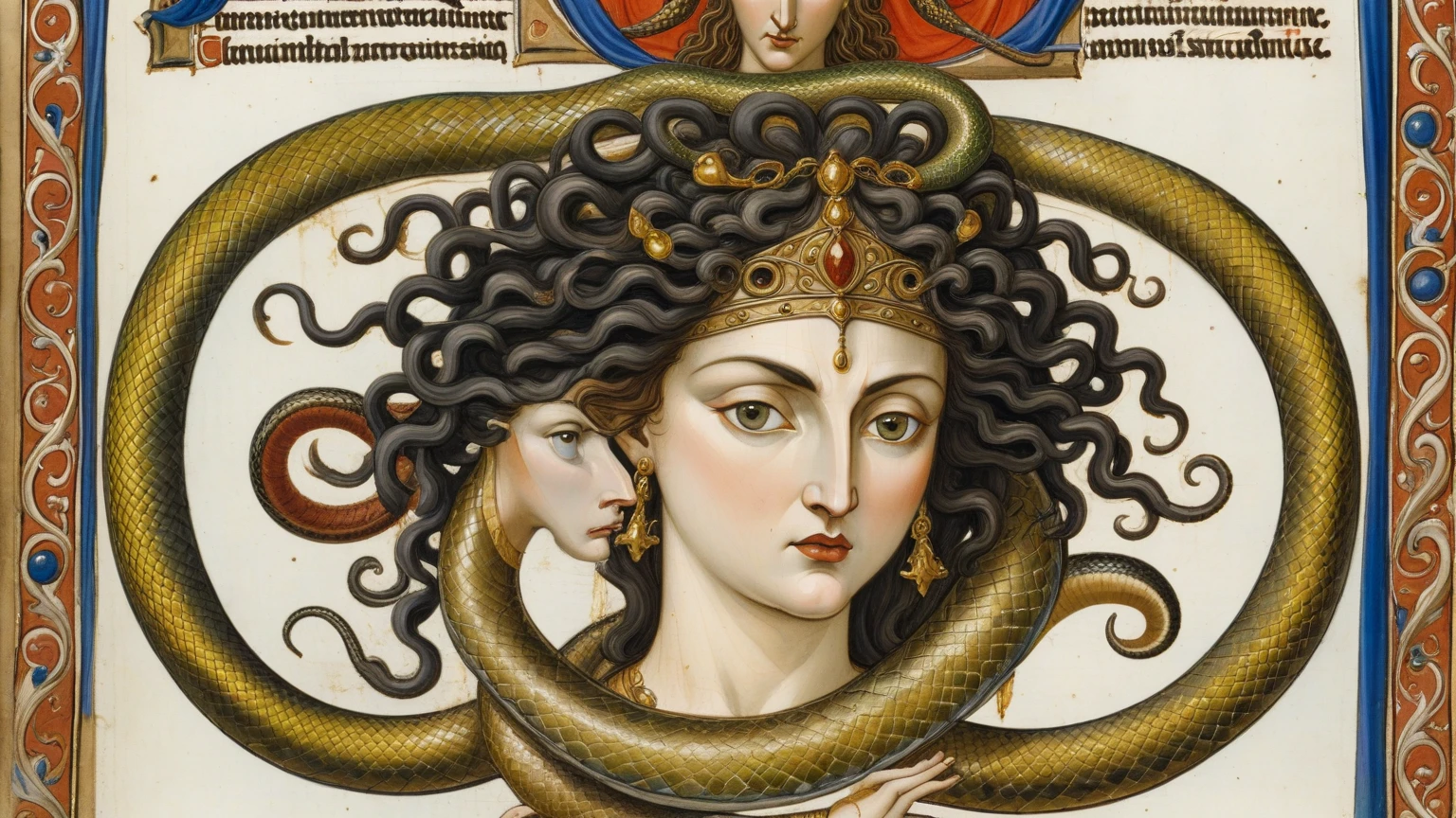 ((surreal)), Detailed Gorgon, Magic, artist Isachev Alexander