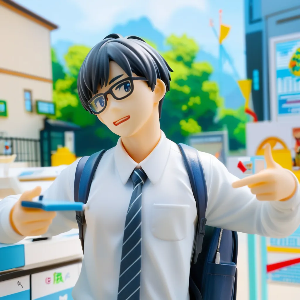 menino, 8 anos, triste, cabelos negros, olhos castanhos, alegres e marcantes, vestido com bermuda jeans, Camiseta Verde, vestindo uniforme escolar, ao fundo um sala de aula  estilo cartoon, estilo personagens Disney, Imagem de melhor qualidade --auto