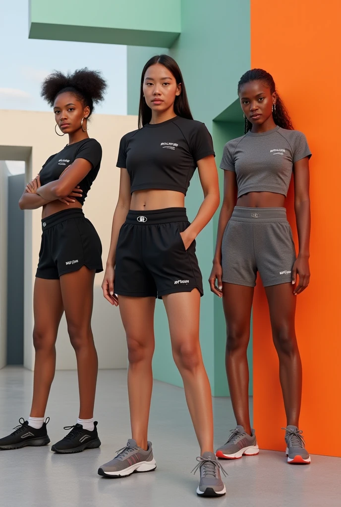 Black girl in nike pros
