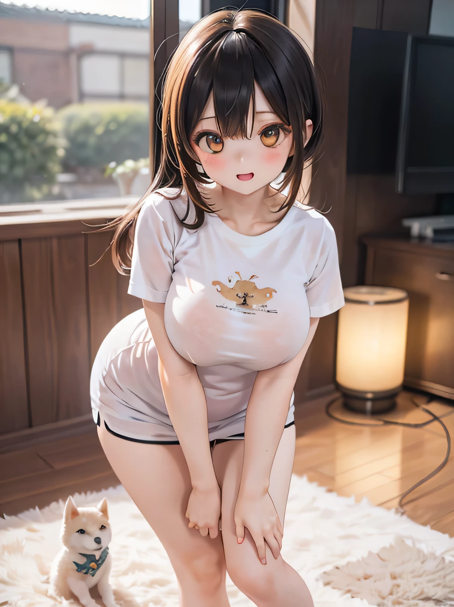 Shiba Inu Girl((((( buruma))))
spread legs 
schoolyard
white t-shirt
15yo big boobs 
big ass