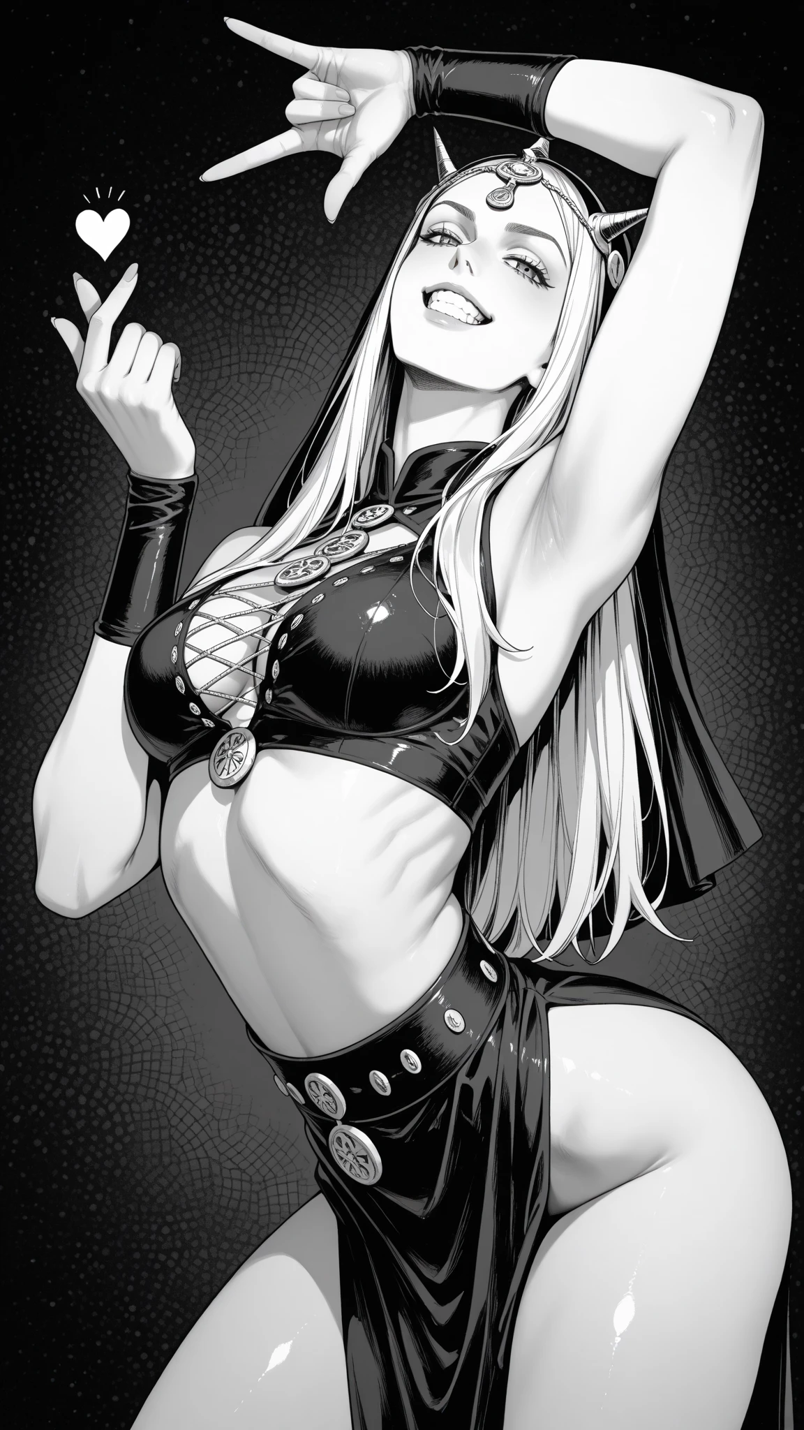 Mulher negra, cantando,