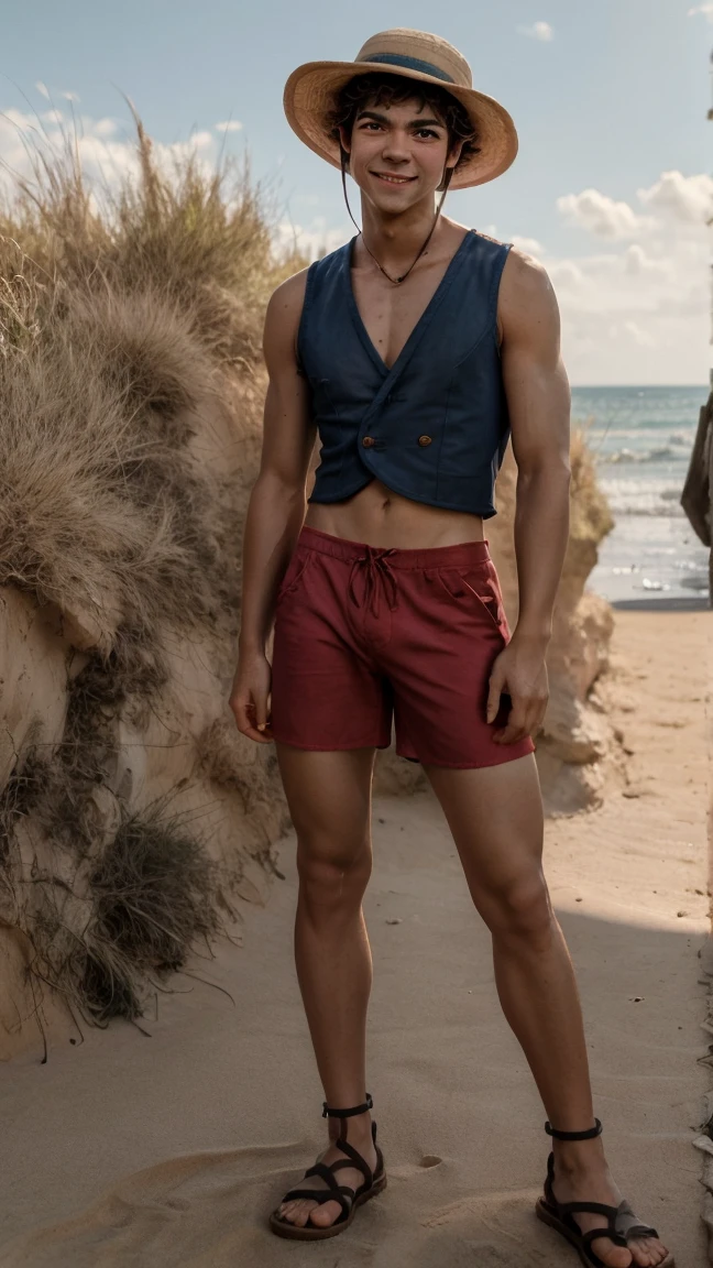 a young boy, 18 yo,(1boy), solo, looking at viewer,smiling:0.2, handsome afterglow face,
wearing tight short Sandstone transparent shorts, (huge bulge), (shirtless, nude, naked), twink, teen, no body hair,
platinum blonde razor cut, ultra detailed eyes and face, highly detailed skin,
Italian nationality, walking at a town, fitness photoshoot, Volumetric light,
(realistic, photorealistic, masterpiece, best quality, high resolution, 8k), VFX, Cinematic Pose, Tone-mapping, Ambient Occlusion, Spectacular Map,
<lora:sd_xl_offset_example-lora_1.0:1.00>,