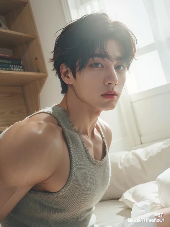 a close up of a person sitting in a car with a , he wearing white jockstrap , jungkook, hyung tae, very attractive and beautiful, taehyung eating gucci fries, cai xukun, handsome and attractive, attractive and good looking, cant believe it is real, black haired yoongi, official photos, young wan angel, he is about 2 0 years old, he is about 20 years old