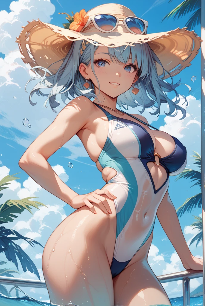 Masterpiece, best quality,official art, dragon ball,micro bikini, beach,girl,nsfw,high school student,