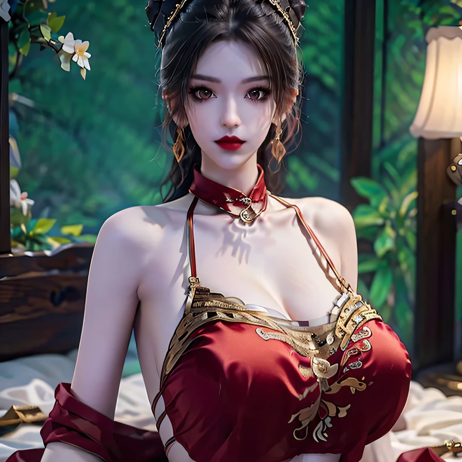 (heavy breasts)、top-quality、masterpiece、超A high resolution、(White Dragon Armor)、(((made of metal))),(((Colossal tits)))、(((Detailed white micro bikini))),(Wearing a beautiful crown made of jewels),(Photorealsitic:1.4)、Raw photo、女の子1人、(((Random hair))、(((Take different poses)))、glowy skin、(((black chinese dragon)))、Intricate and ornate hair ornaments、(Looks like a gorgeous jewelry necklace)、(A person who sees with calm and goddess-like eyes)Happiness:1.2)、(metal bikini background)).((Beautiful coral and sea background))、Precipitous cliffs、(ruins background)、((super realistic details))、portlate、globalillumination、(sexypose)、Shadow、octan render、8K、Colossal tits、Raw skin exposed in the cleavage、metals、Details of complex ornaments、Japan details、highly intricate detail、Realistic light、CG Society Trenlow Eyes、Eyes shining towards the camera、Toostock、(veils)、(((Heavy Big))),Shining eyes shine、Armpit、
