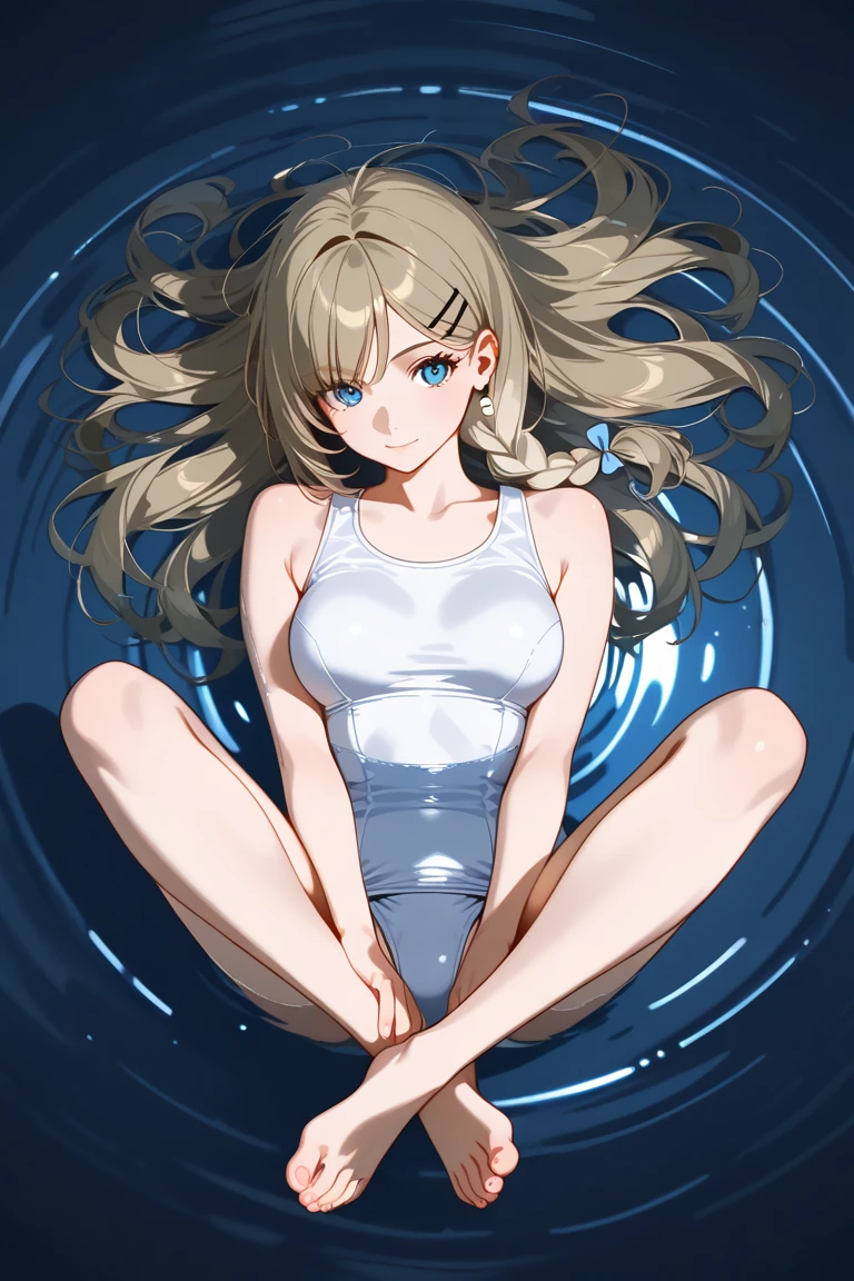 (masterpiece, best quality:1.5), (ultra detailed, high resolution, 8k, beautiful detailed, UHD, best anatomy), blonde hair, small breasts, 1girl, barefoot, glass art, glass, Beautiful gradation, wondrous, break glass, Glass background, Everything is cracking to pieces