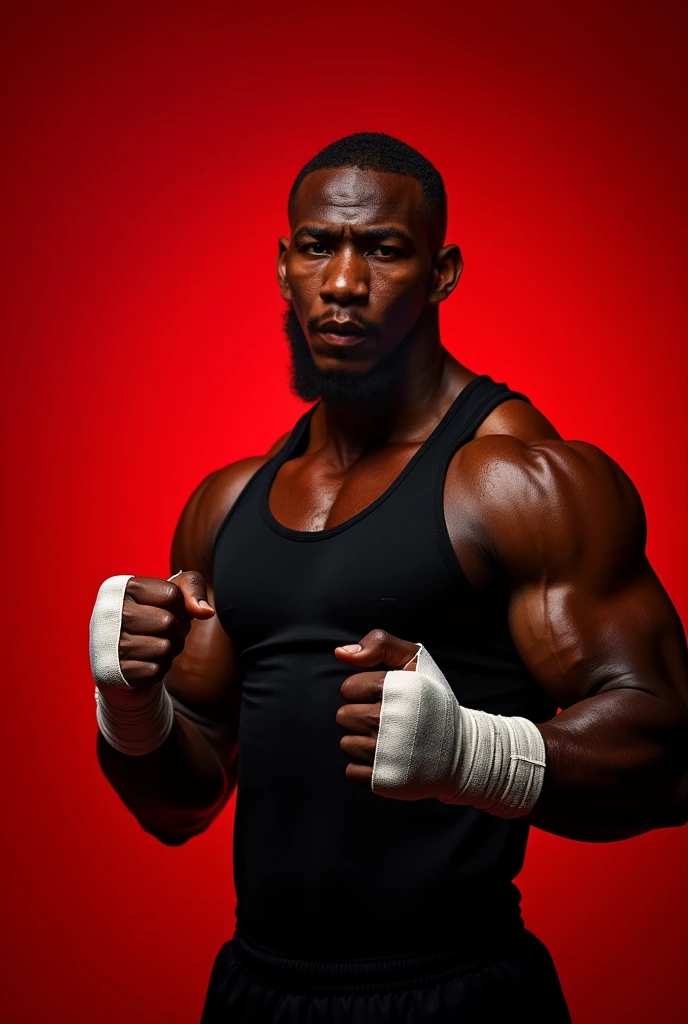 angry, open mouth, buzz cut, beard, realistic eyes, black, very dark skin, manly, muscular, bara, abs, ((ufc, ufc costume, boxing gloves)), boxing ring, fighting stance pose, | (masterpiece, best quality:1.2), solo, retina, UHD, anatomically correct, textured skin, super detail, high details, high quality, award winning, best quality, highres, 16k, realistic, cinematic lighting, soft shadow, insane detail, detailed background, professional photography, depth of field, intricate, detailed face, subsurface scattering,
<lora:Add More Details:0.8> <lora:Concept Perfect Eyes:0.8> <lora:GKBRez:1>