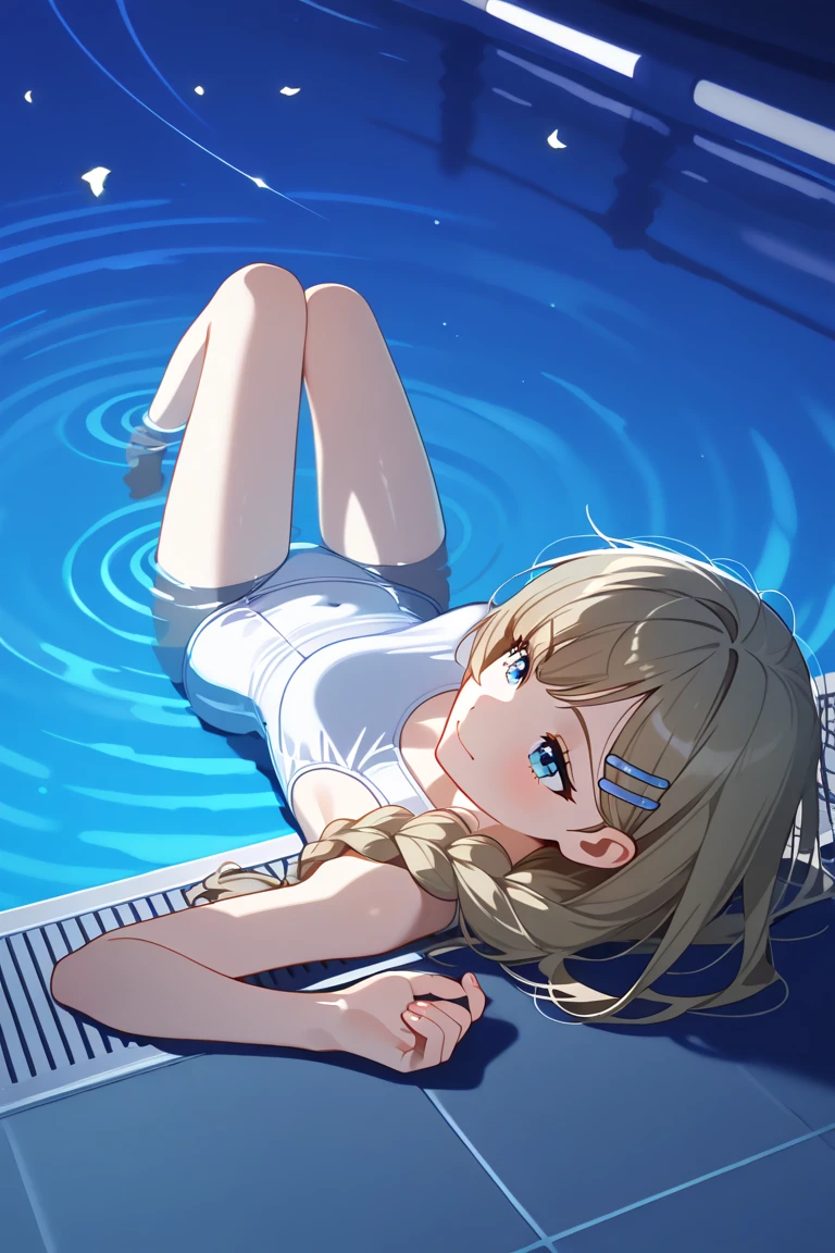 8K high quality,1 pretty girl,Complete limbs,Full Finger,Short Bob,Shorts,Water Play,Summer Park,