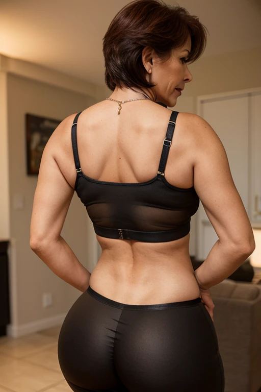 Gal Gadot, corpo inteiro, vista de frente, cabelo longo, rabo de cavalo, decote, Ombros nus, umbigo, calcinha preta, cintas-liga, ajoelhada, olhando para o espectador, amarrada, rosto perfeito, (arms_back_voltar:1.2),