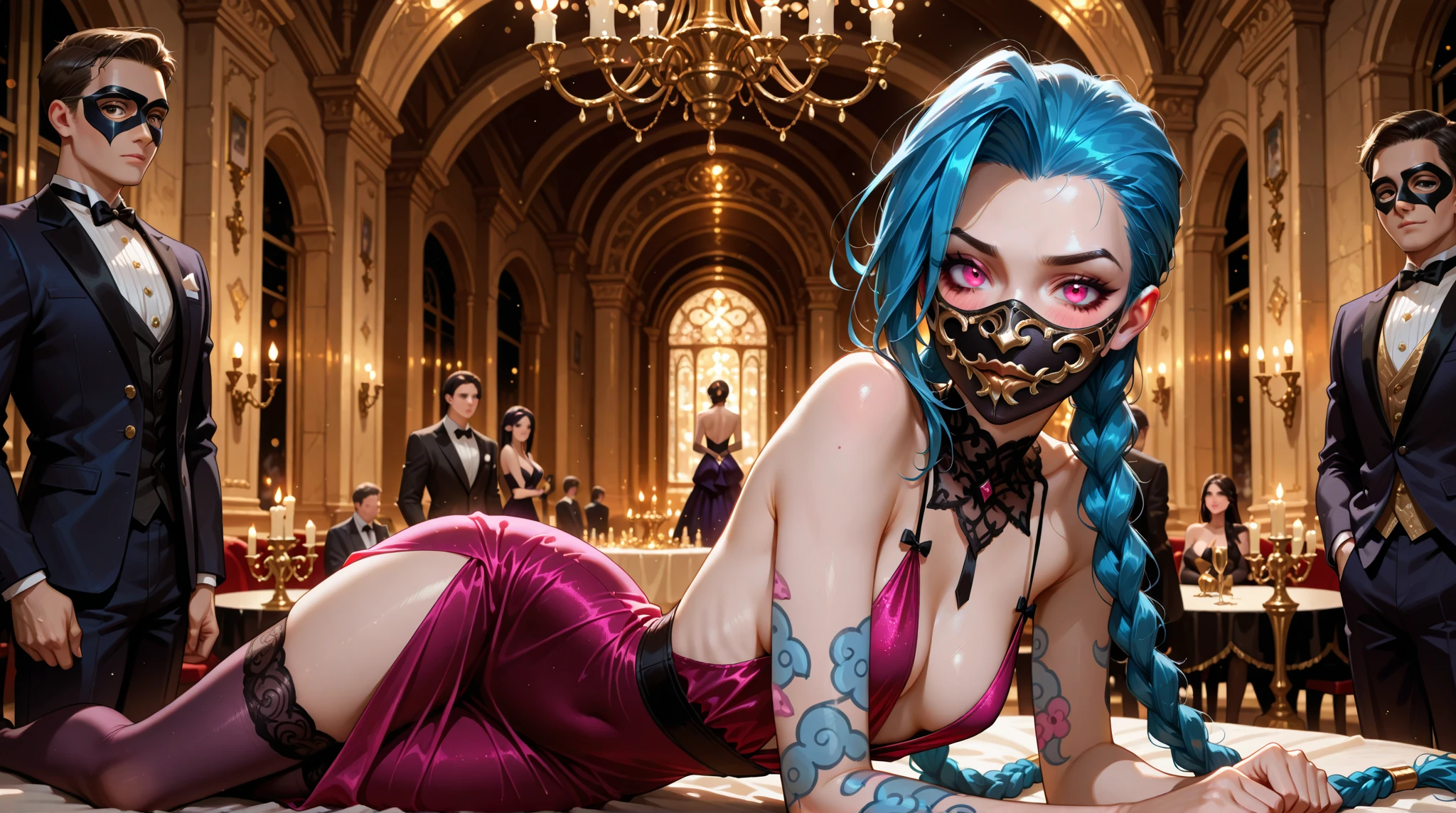 (superflat, masterpiece, flat shading), ((3 females)), Cinematic shot of lesbian sex orgy where multiple females penetrated by tentacles, (((4 girls and females))), ((tentacles on necks )), (big breasts), many tentacles, hands in panties, perfect bodies, (attacked by tentacles), sexy black underwear,, shy, (tentacles around), high contrast light on body, face in shadow, perfect composition, highly detailed, pink tentacles
