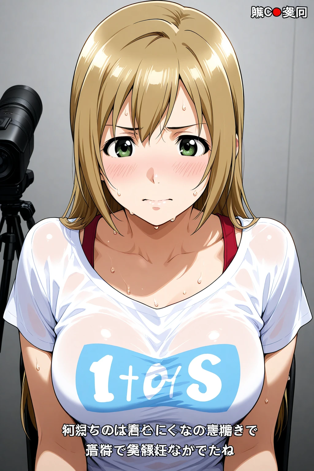1girl, sharp, breasts_on_glass, ((tongue_on_glass)), (pov),Yellow track suit,(beautiful detailed eyes), (anime), twintail, glowing((anime eyes)), (((saliva))), small breasts, looking at viewer, (Place the mouth against the glass), (Press your belly against the glass:1.1),(Put your beautiful tongue against the glass:1.1),((upper body View:1.1)), ((Beautiful Skin)), (Shiny Hair:1.2), curly hair, (backlighting), (20-year-old), Press the navel against the glass, megami magazine