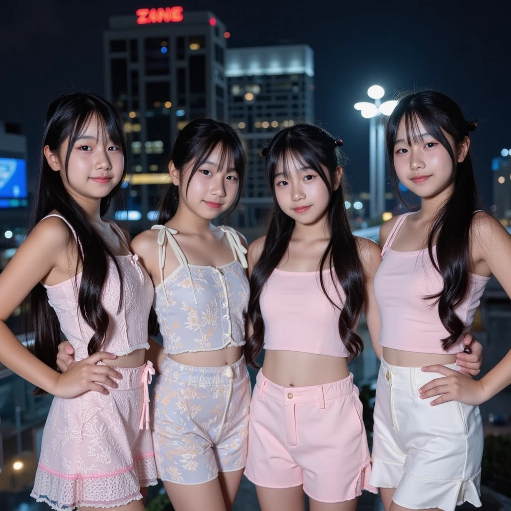 (masterpiece、Highest quality)、(日本のUnsanitary and dim地下街、Night view、Poor Street、girl3People and above、Street lamp、地下へのstage)、(美しいNight view)、(Standing Bar、Showa style、Japan favelas、Old and dirty hot spring town)、(stage)、(middle School girls3People and above、Tank top、Panties、smile、fun)、((Unsanitary and dim))、shaved ice、Sale of drinks、(stage)、smile、Happy schoolchildren、Perfect Anatomy