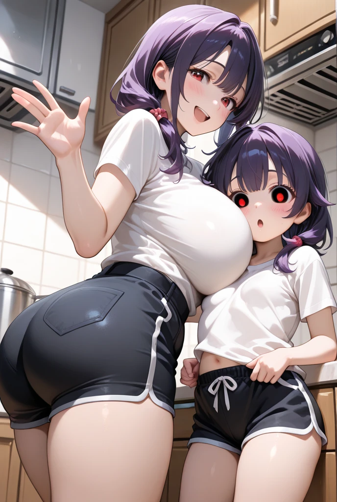 ((wearing no cloths)), (((1girl))), ((little girl)), whole body, shout, (((empty eyes))), ((fully naked)), perfect face, medium breasts, ((all fours)), ((cum on body)), ((excessive cum)), stick tongue out, ((hentai)), vagina, squirting, orgasm, afterglow, spread arms, spread legs, black hair, double bun, liquid, arrest, half closed eyes, teary eyes, looking away, ((girl trembling with sexual climax)), humid, masterpiece, best quality, high details, anatomically correct, high quality, best quality