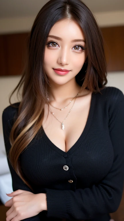 Girl, 19years, only, Long hair, black fur, brown eyes, Whole body, White skin, at the disco, black sweater, jeans negro, Whole body big breast nipples nice clevage seductive poses red lips sexy body 