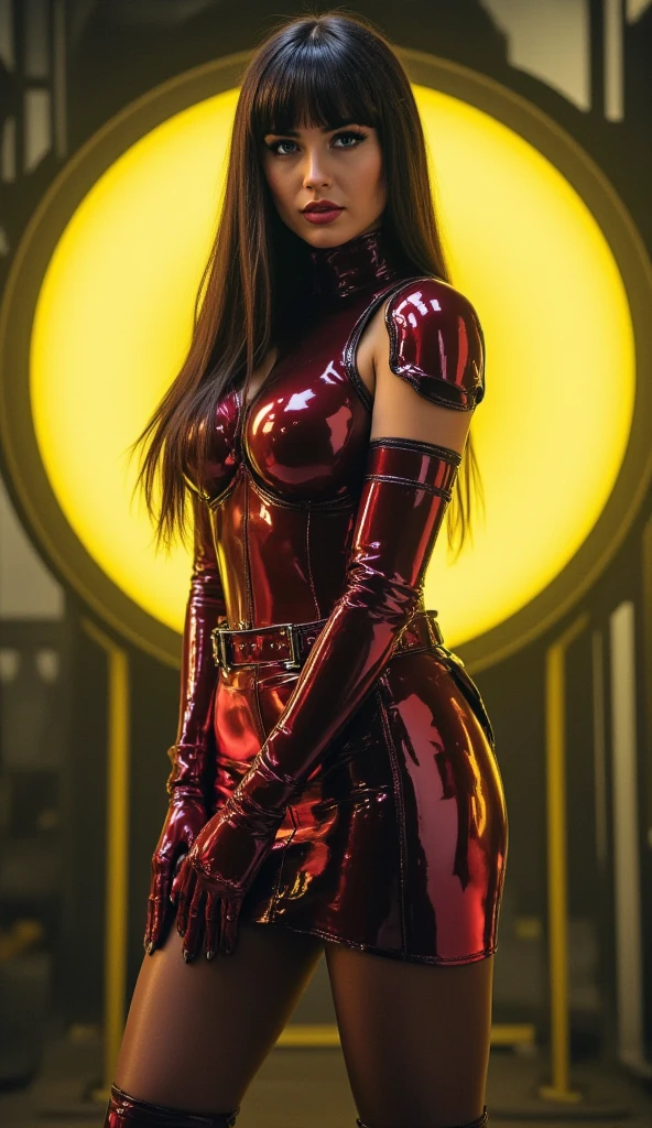 Generate a visually stunning image with maximum quality and intricate detail, employing a unique animation style. Ilustre um close-up, colorful painting from a low angle, portraying the Venom-possessed Spider-Woman in an intense battle against a formidable villain. Emphasize the dynamic essence of the struggle, mostrando a Mulher-Aranha&#39;The symbiote-infused appearance, capturando seus movimentos fluidos e Venom&#39;your threatening presence.

A cena se desenrola contra um fundo de parede coberto de grafite, incorporando o estilo de arte diferente de Carne Griffiths. Mulher-Aranha, in a lace swimsuit under a red jacket, faz uma pose poderosa de costas para um supermercado. Her outfit includes leather boots and fishnet stockings.., highlighting your elegant and formidable physique. The image emphasizes his superheroic attributes without explicit details.

Pay meticulous attention to hyper-detailed facial expression, garantindo que ele incorpore a intensidade da batalha e do personagem&#39;emotions. Adopt a comedic style approach, transforming Spider-Woman into a central poster girl with insane details and intricate features.

Employ soft cinematic light with dim colors, criando um ambiente de baixo contraste. Use exposure mix, HDR Techniques, and front lighting to increase realism. A imagem deve ser uma obra-prima, ultra-high resolution, e da mais alta qualidade, effectively conveying the energy and excitement of this epic Marvel Universe battle.