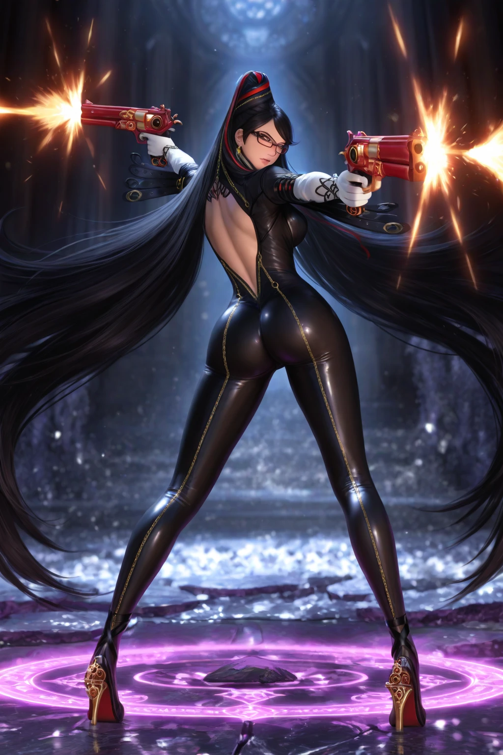 bayonetta,1girll,Solo,tmasterpiece, High- sharpness, high high quality, Detailed face, detailed body render, Beds , Dark lips, exhibitionism,no brassiere, breasts out, Be red in the face, (In the bedroom),Full body photo,Open expression,The tongue is pulled out ,potruding nipple
