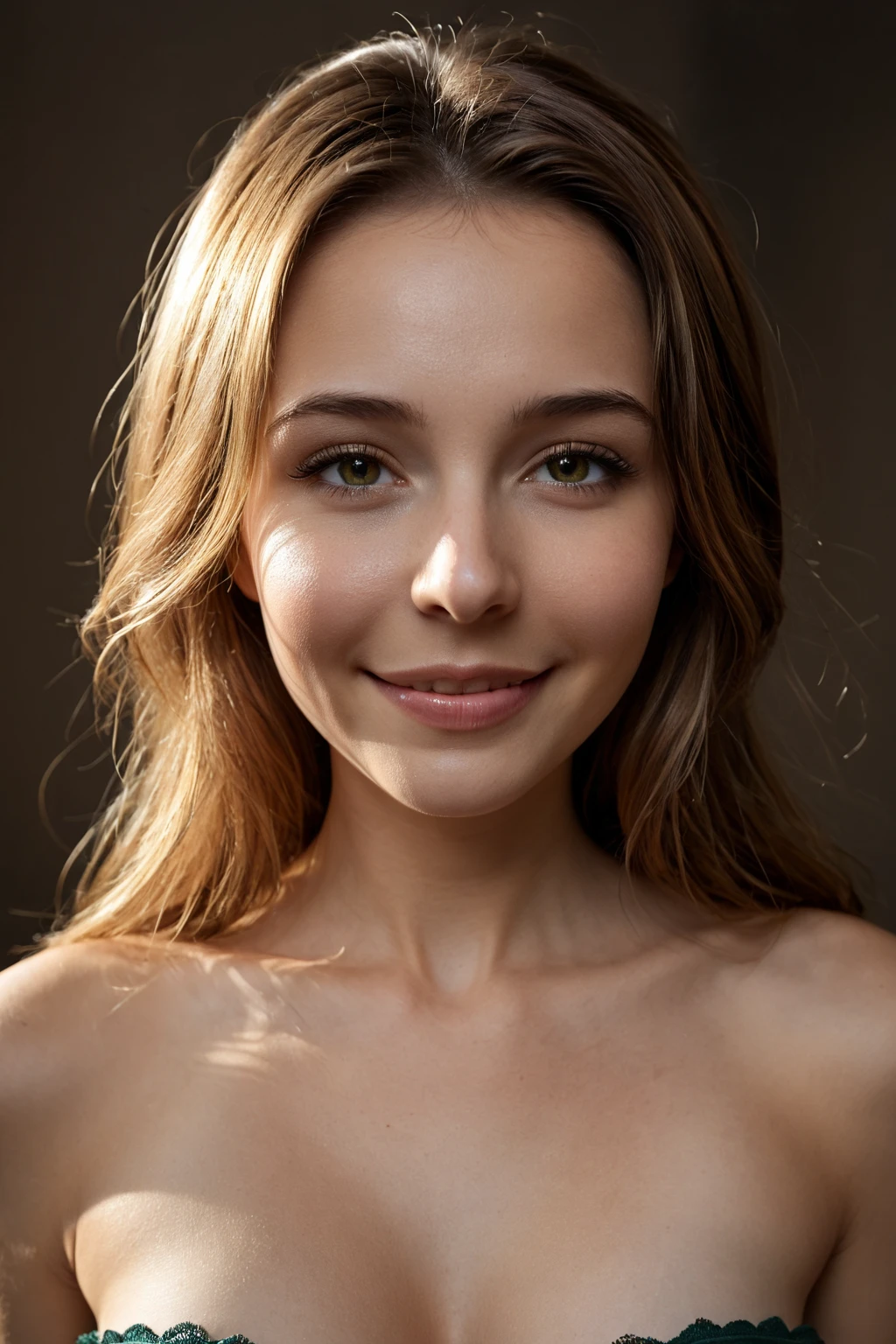 1girl,reality,polaroid,highres,realistic,photo_(medium),mid_shot,front view,cinematic_angle,skinny,adult,kind_smile,Volumetric Lighting,<lora:AdvancedEnhancerXLv2:1>,topless