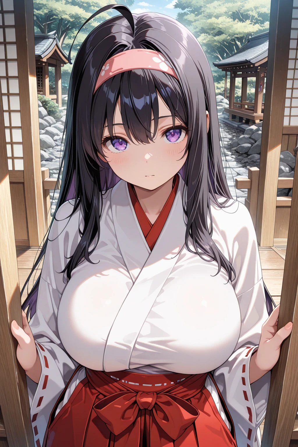 (horror:1.3), (ghost:1.3), (black hair:1.5), (straight hair:1.5), (long hair:1.4), (Big eyes:1.2), (blank eyes:1.4), (glossy lips:1.3), (gloom expression:1.4), (cold expression:1.5), (The whole body is wet from rain:1.3), (pale skin:1.5), (exquisite female body:1.5), (well-shaped big breasts:1.5), (white kimono:1.5), (exposed chest:1.5), (death clothes:1.4), (skindentation:1.4), (abandoned house:1.4), (Japanese style architecture:1.3), (darkness:1.5), (pov:1.5), (very close up:1.3), (bust up shot:1.5), (High resolution:1.2), (highest quality:1.2), (8K:1.2),