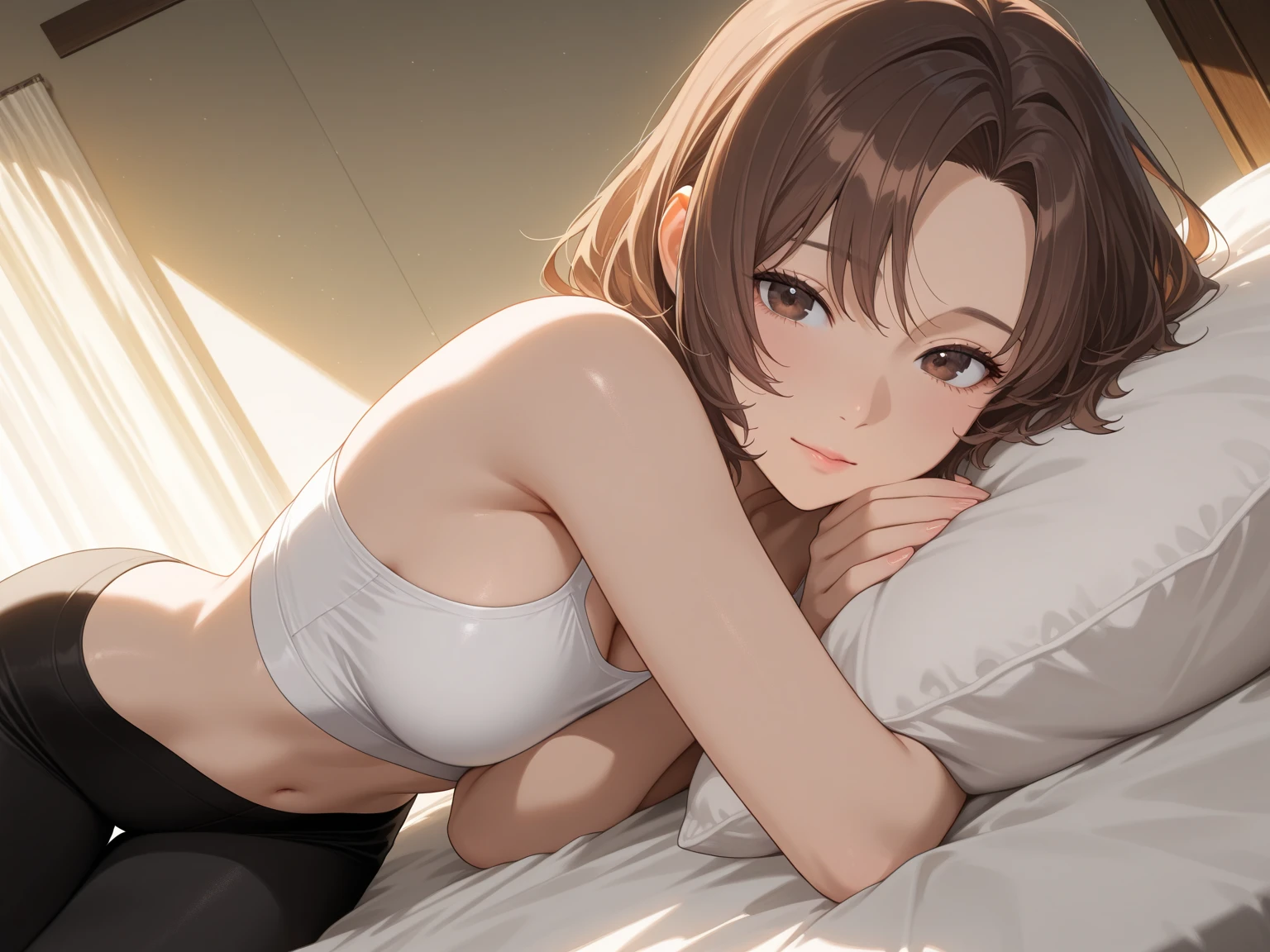 4kqulity, top-quality, Misaka_mikoto, Brown-eyed, Short_hair, Small_Breast,)on the beds Check Lingerie 16age sexypose Cool look
Waiting to start