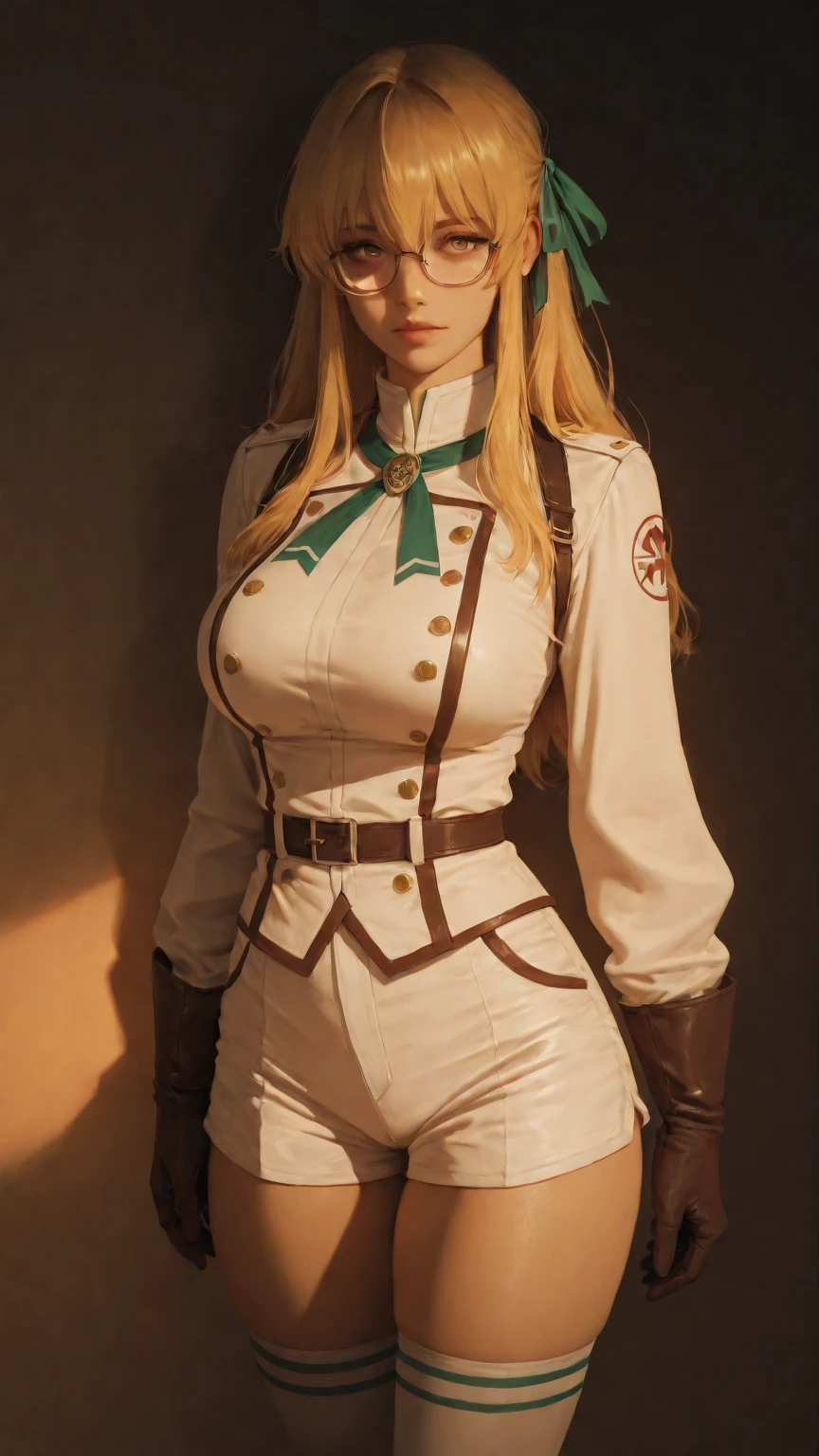 banishedrit, rit, long hair, blonde hair, aqua eyes, rit, braid, hair bun, french braid, smile,
BREAK skirt, thighhighs, long sleeves, cleavage, boots, brown thighhighs, long sleeves, underwear, belt, scarf, clothing cutout, cleavage cutout, red scarf,
BREAK outdoors,
BREAK looking at viewer, (cowboy shot:1.5),
BREAK (masterpiece:1.2), best quality, high resolution, unity 8k wallpaper, (illustration:0.8), (beautiful detailed eyes:1.6), extremely detailed face, perfect lighting, extremely detailed CG, (perfect hands, perfect anatomy),