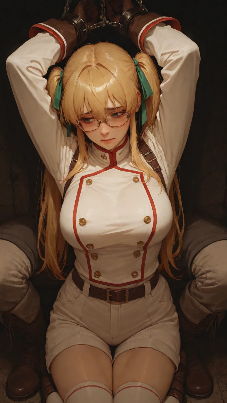 (masterpiece, highest quality, best quality, official art, beautiful and aesthetic: 1.2), (1girl), extremely detailed, (fractal art: 1.3), highest detailed, uppe boddy focus, upper body, HDR, ), vivid visual effects, (dynamic stripes, luminous traces: 1.2), completely naked, abs, muscular, ass, ass focus. Looking at viewer, sitting at a office table, office, dominant,
annoyed expression, frustrated, sitting, huge breasts, boob window, naked breasts, breast window , Detailed face, Detailed eyes, perfect face, perfect eyes, integra, integra hellsing, wearing overall jumpsuit, overall jumpsuit