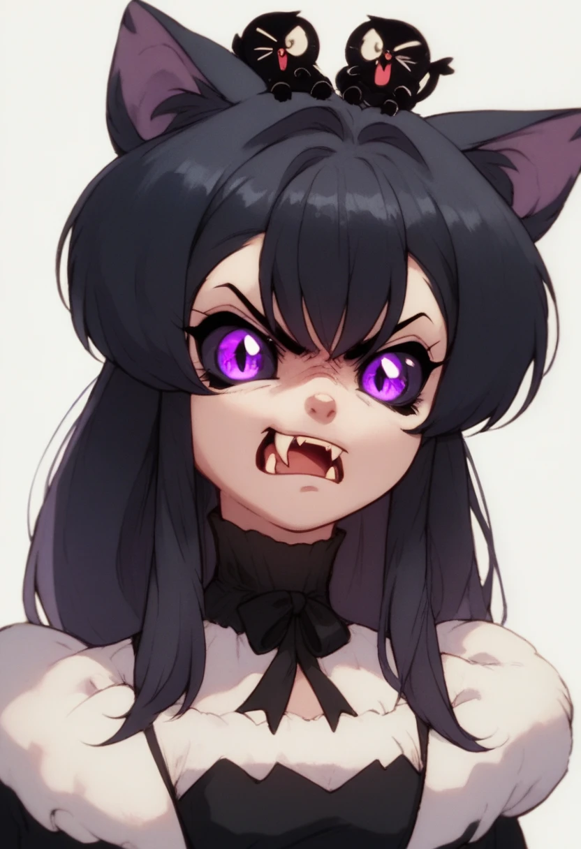 <lora:add_detail:0.5> <lora:more_details:0.3> (angry:1.2, pain:1.2, scared:1.2)
masterpiece, highres, best quality, 1girl, solo, <lora:totless_v5:1>, totless, totlessoutfitone, spiky collar, long hair, heterochromia, hoodie, bell, crop top, catgirl, x, hair ornament, (skull ornament:0.8), dark purple hair,
((finger in another's mouth, open mouth , tongue, tongue out, pov, dripping, saliva, drools)) <lora:fingerinmouth:1>