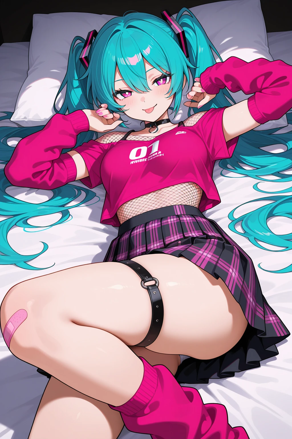 1girl,solo,standing,large breasts, cleavage,
Small skirt, off shoulder, navel, lace-trimmed legwear, arms at sides, boots, light smile, hatsune miku, full body veiw, in a modern shopping mall, lewd, have sex, masturbation, lewd, hentai, ngực trần, thấy ngực, lộ vú, vú, breasts, naked, naked girl