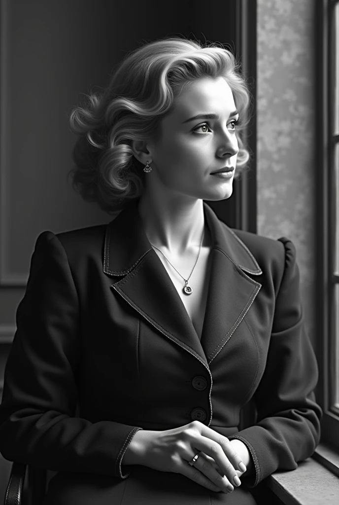 A woman in a black and white shirt and tie is sitting at a desk, Portraits inspired by Helmut Newton, CG society hot topic, Bauhaus, Wearing a strict business suit, Wearing a blouse, Office Clothes, wearing headspouse uniform, spouse, Ruler, Dominant and controlling, Latex Costume, Leather clothing, Leather clothing, Wearing dark silk,Caitlin Fitzgerald is、American Stage、movie、Television actress、movie監督、Scriptwriter、movieプロデューサー、I'm a fashion model。 In 2005、フィッツジェラルドは短編movie『Tesla the Visionary, 2000s』でキャサリン・ジョンソン役でmovieデビューを果たした。