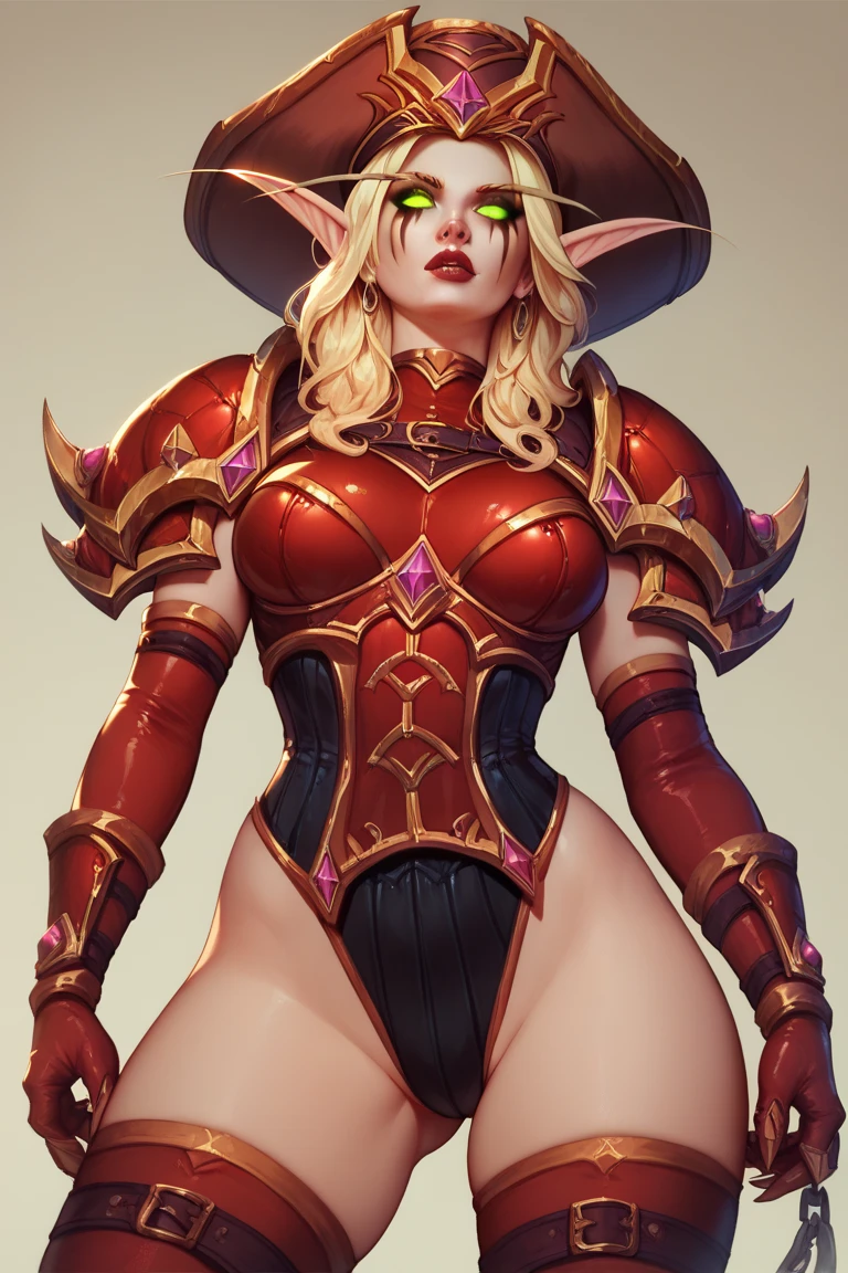 score_9, score_8_up, score_7_up, score_6_up, score_5_up, score_4_up, source_anime, medium shot, sexy female elf warrior wizard, holding power staff, using magic,