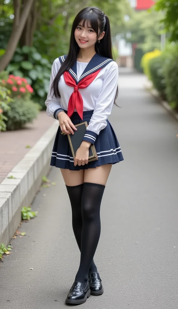 Japanese 6th grade girl,Student uniform with skirt,Missionary pose,Sitting outside squatting with her legs open,((Panties in the crotch area are visible)),Wet with rain