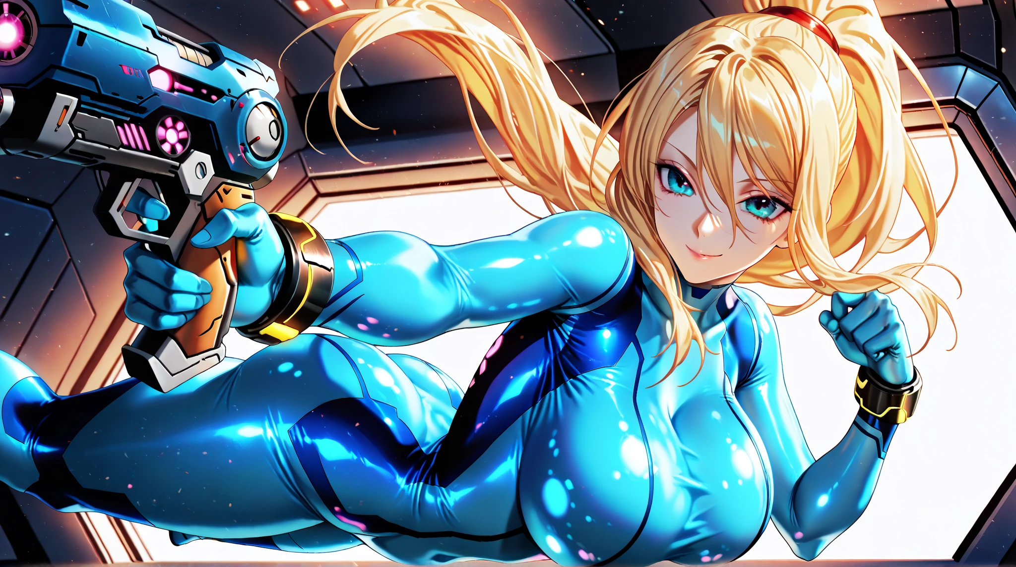 Samus Aran from Metroid, Wearing a Zero Suit