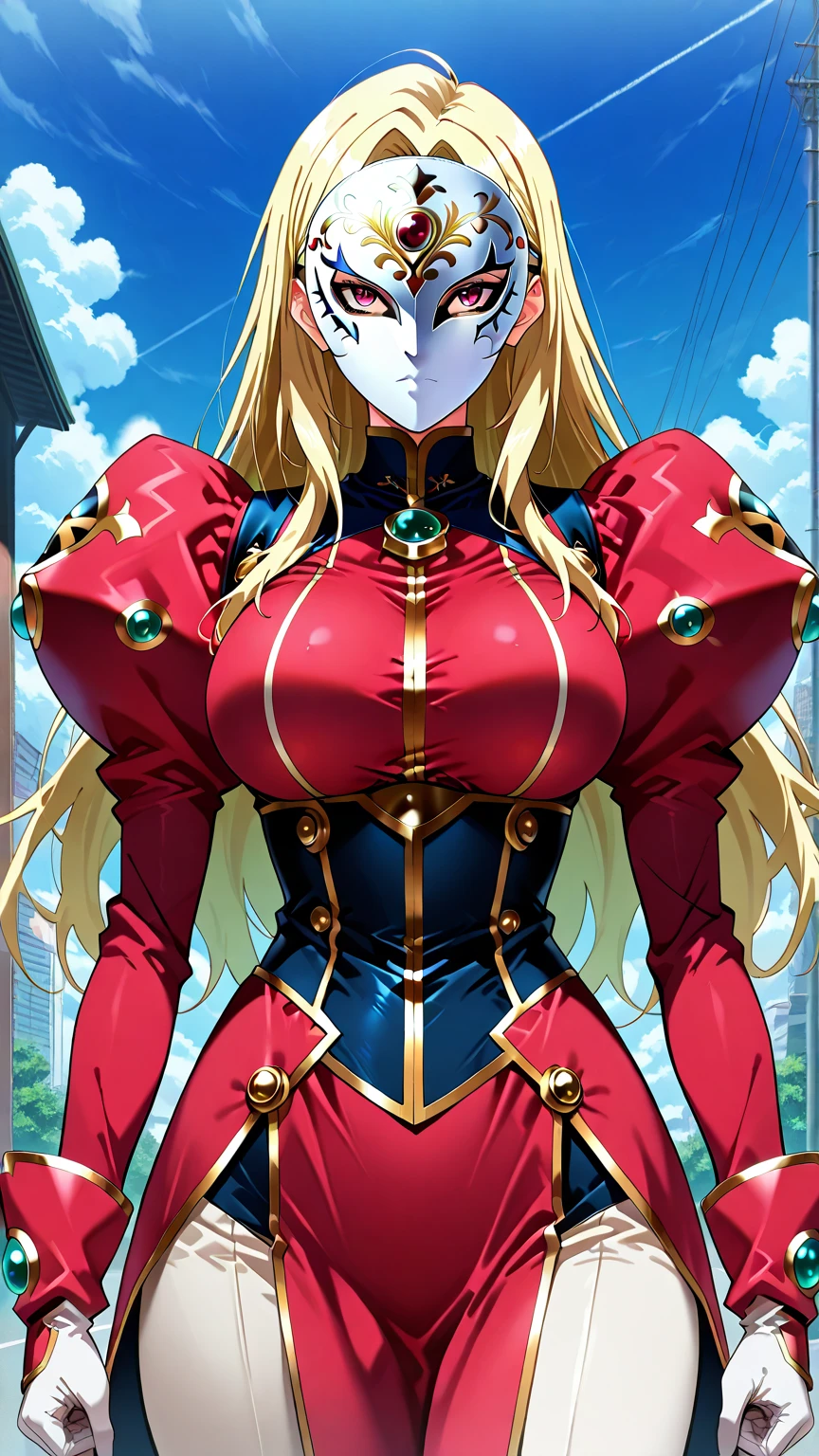 best quality, official art, masterpiece, textile shading, HDR, very detailed, colorful, best details, fantasy, battle suit, Yuki Mori:1.5, 1 female, 25 years old, best quality, official art, masterpiece, textile shading, HDR, very detailed, colorful, best details, fantasy, battle suit,1 female, 25 years old, standing on stairs, a castle town with an old castle view, sunny, random hair, big breast, skinny, Surrounded by a large crowd:1.9, Confetti flutters, Blessed, Being welcomed:1.5, cameltoe:1.3, ground level shot:,