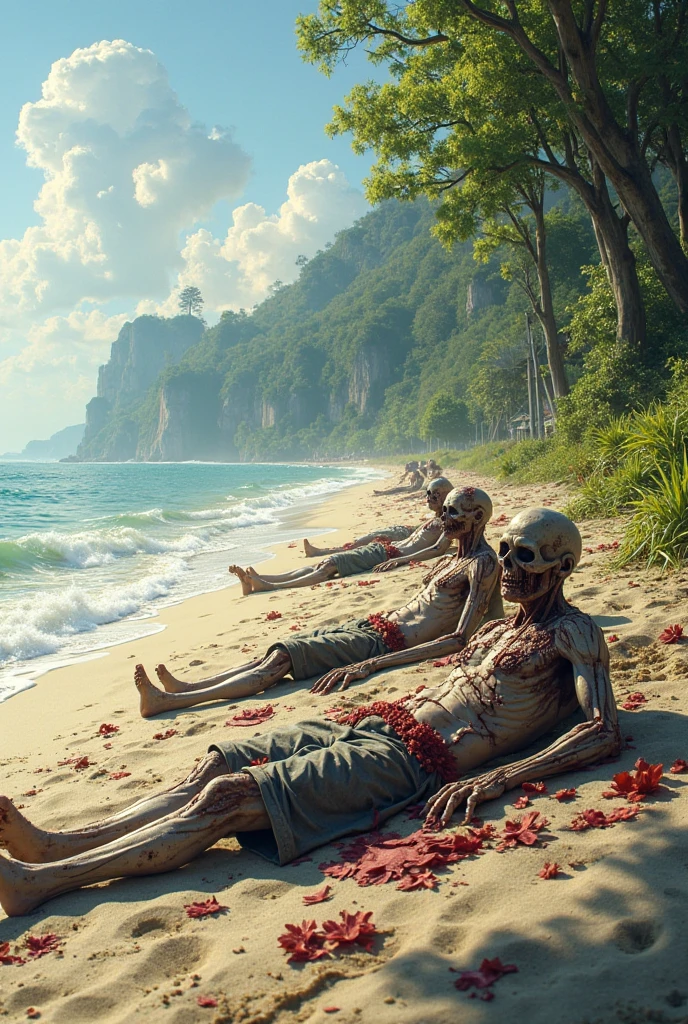 dead body，the sea，zombie